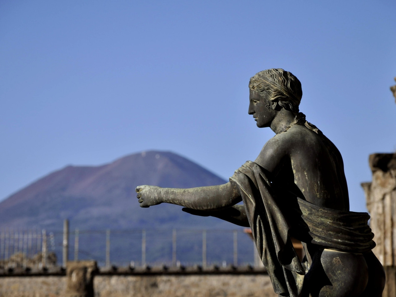 Tiberio Gracco statue, Temple of Apollo in Pompeii archaelogical site